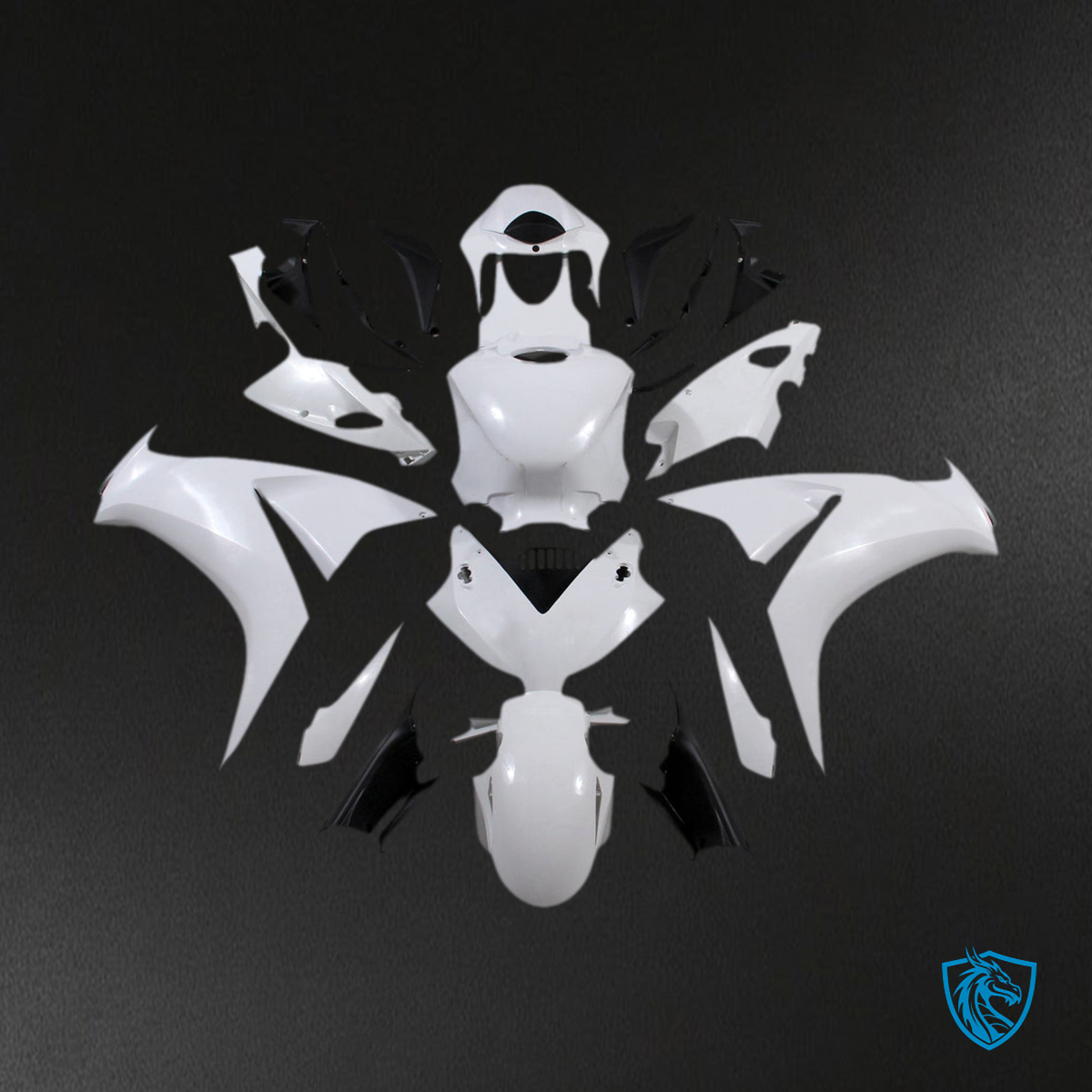 Honda CBR1000RR (2012-2016) HRC White Racing Generic Fairings Kit | ABS Bodywork