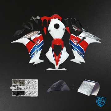 Honda CBR1000RR (2012-2016) HRC White, Red & Silver Generic Fairings Kit | ABS Bodywork