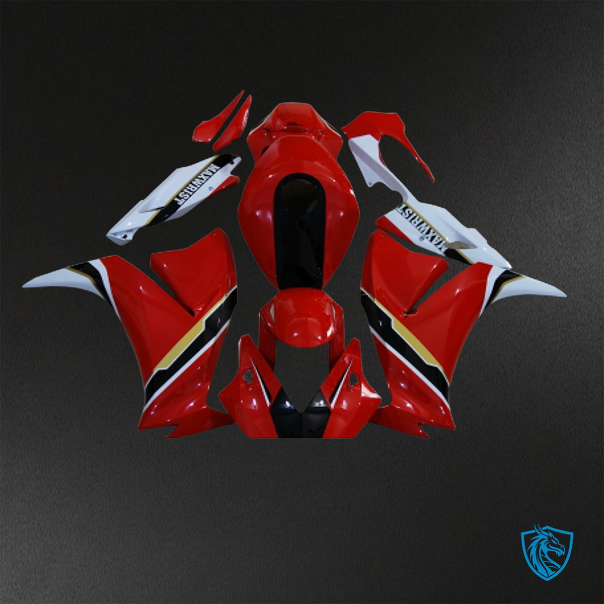 Honda CBR1000RR (2012-2016) Red, White & Black  ABS Bodywork - Fairings Kit