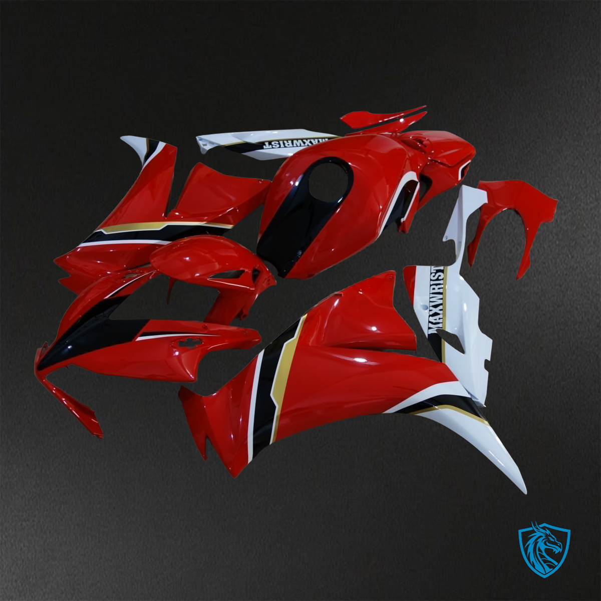 Honda CBR1000RR (2012-2016) Red, White & Black  ABS Bodywork - Fairings Kit