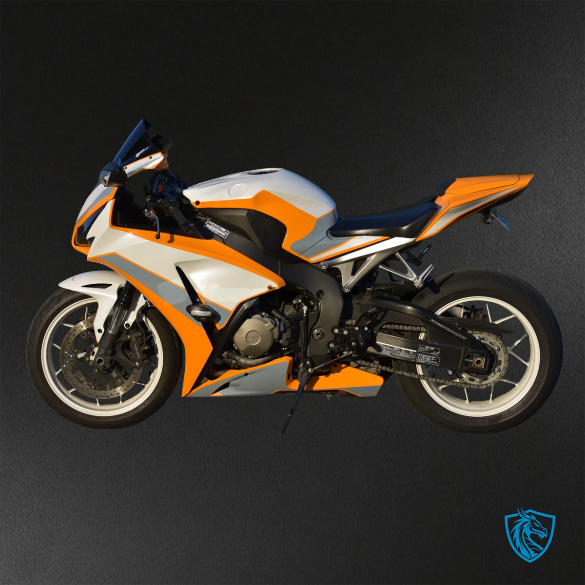 Honda CBR1000RR (2012-2016) White, Orange & Grey ABS Bodywork - Fairings Kit
