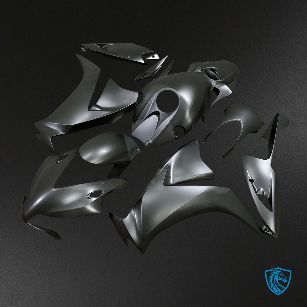 Honda CBR1000RR (2012-2016) Matte Black Fairings Kit - Aftermarket ABS Bodywork