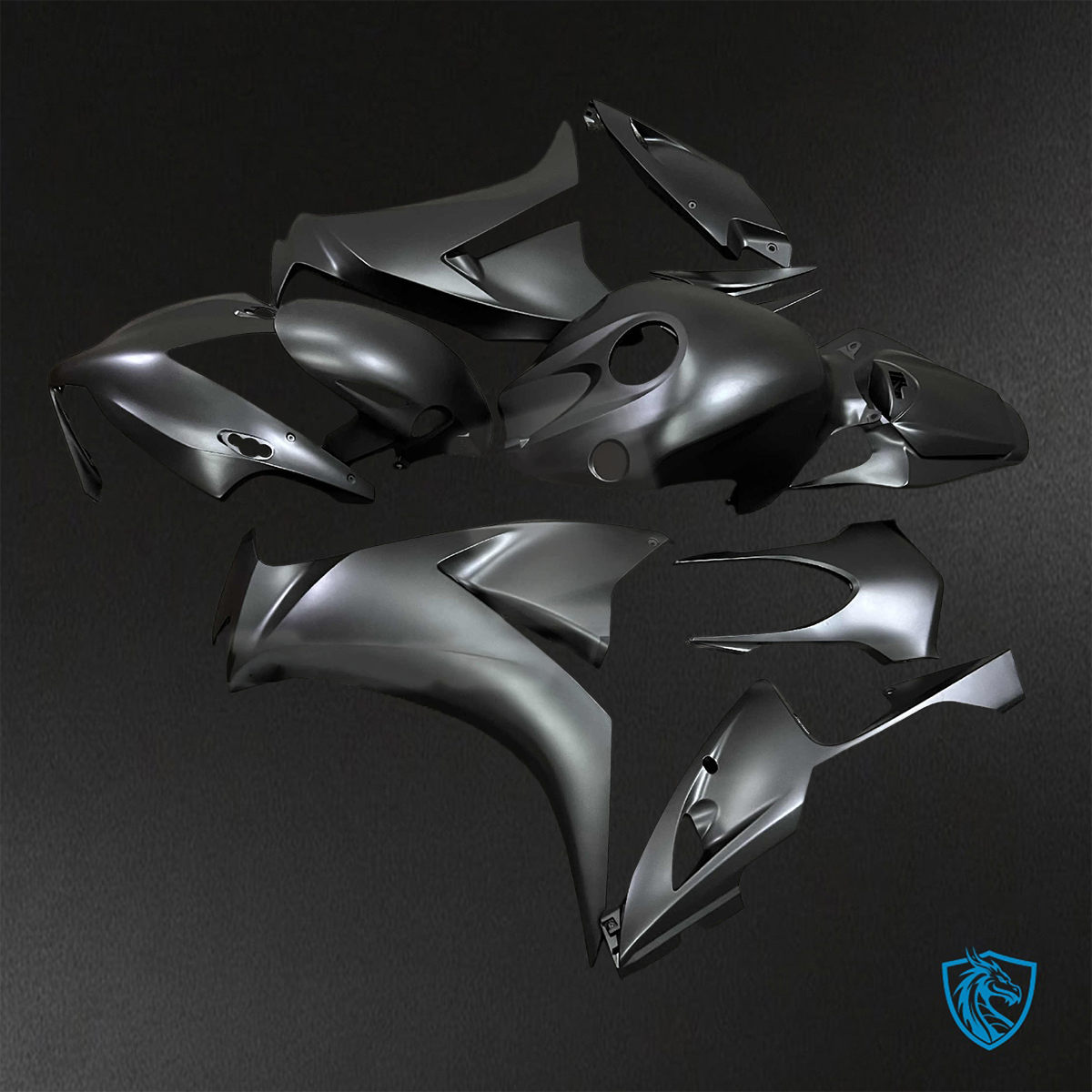 Honda CBR1000RR (2012-2016) Matte Black Fairings Kit - Aftermarket ABS Bodywork