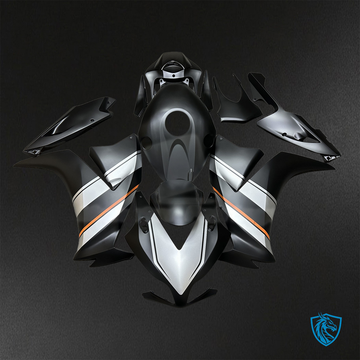 Honda CBR1000RR (2012-2016) Matte Black, White & Orange - Custom ABS Fairing Kit