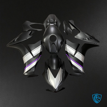 Honda CBR1000RR (2012-2016) Matte Black, White & Purple - Replacement Motorcycle Fairings Kit