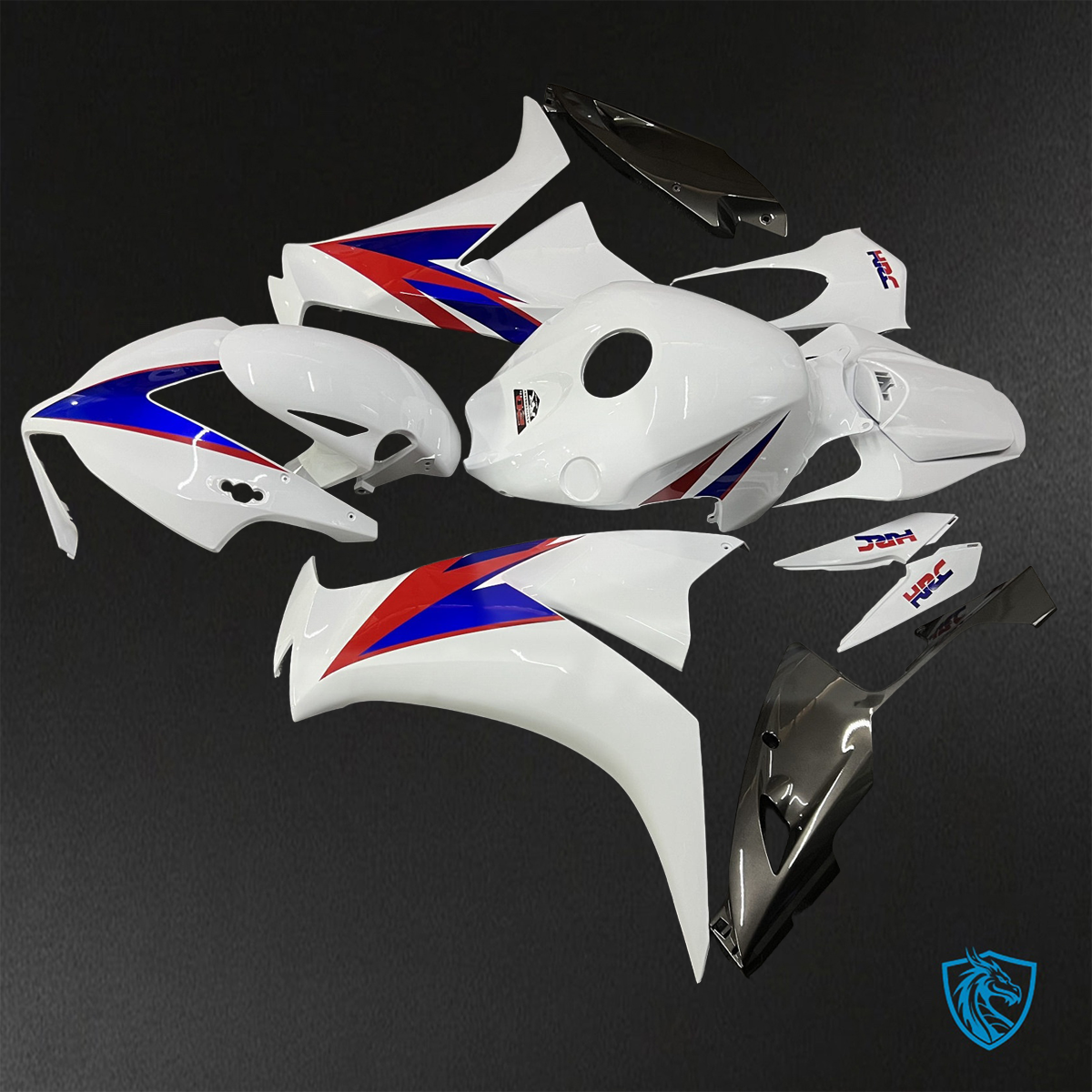 Honda CBR1000RR (2012-2016) White, Red & Blue - Replacement Motorcycle Fairings Kit