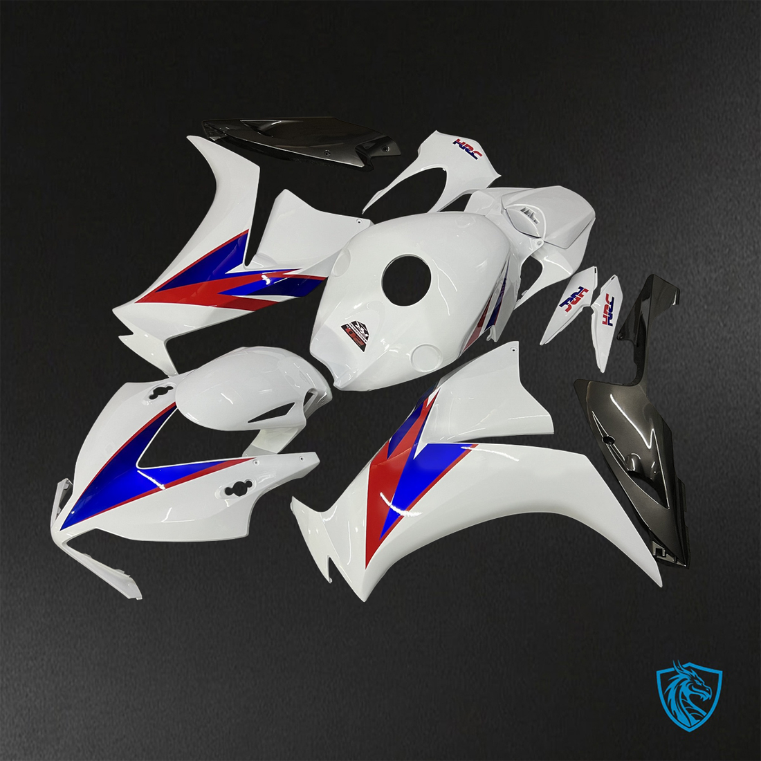 Honda CBR1000RR (2012-2016) White, Red & Blue - Replacement Motorcycle Fairings Kit