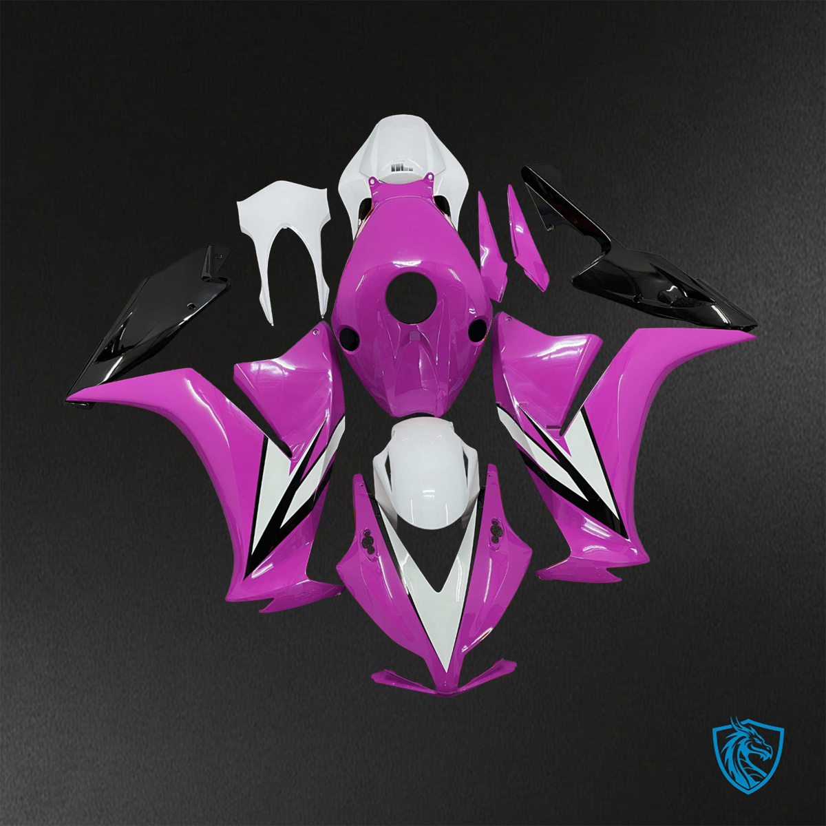 Honda CBR1000RR (2012-2016) Pink & White - Replacement Motorcycle Fairings Kit