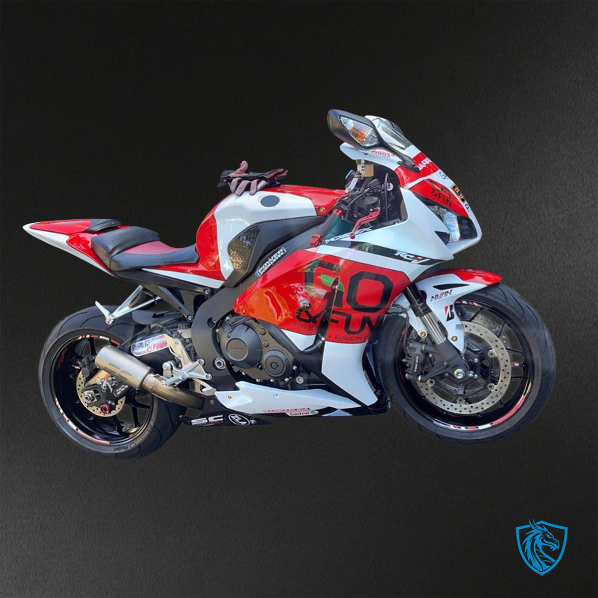 Honda CBR1000RR (2012-2016) Red & White Co & Fun - Replacement Motorcycle Fairings Kit