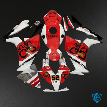 Honda CBR1000RR (2012-2016) Red & White Co & Fun - Replacement Motorcycle Fairings Kit