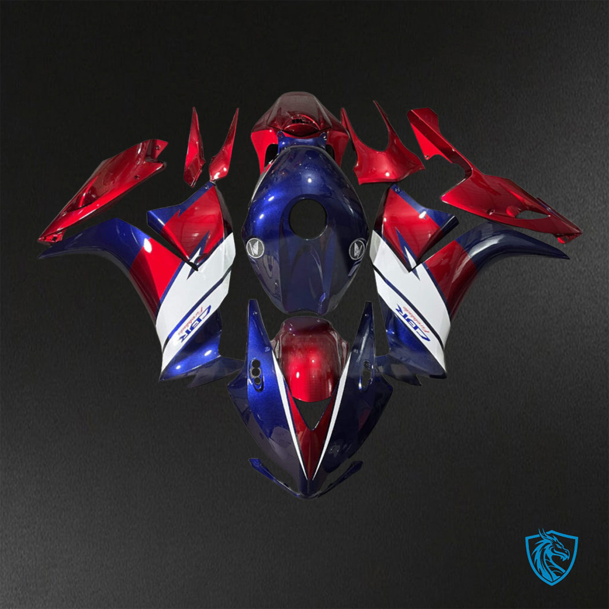 Honda CBR1000RR (2012-2016) Red, White & Blue Fairings Kit - Aftermarket ABS Bodywork