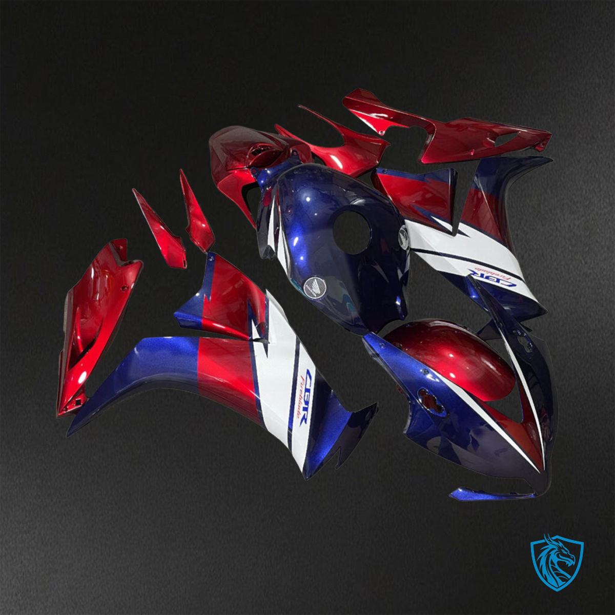 Honda CBR1000RR (2012-2016) Red, White & Blue Fairings Kit - Aftermarket ABS Bodywork