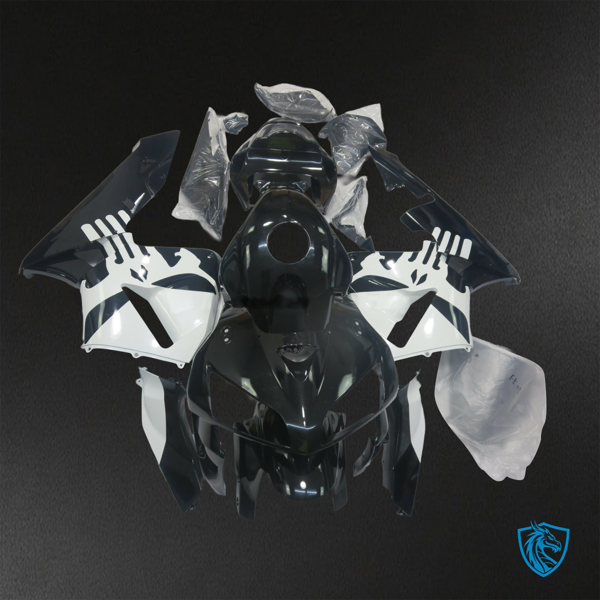Honda CBR1000RR (2012-2016) Black & White - Custom ABS Fairing Kit