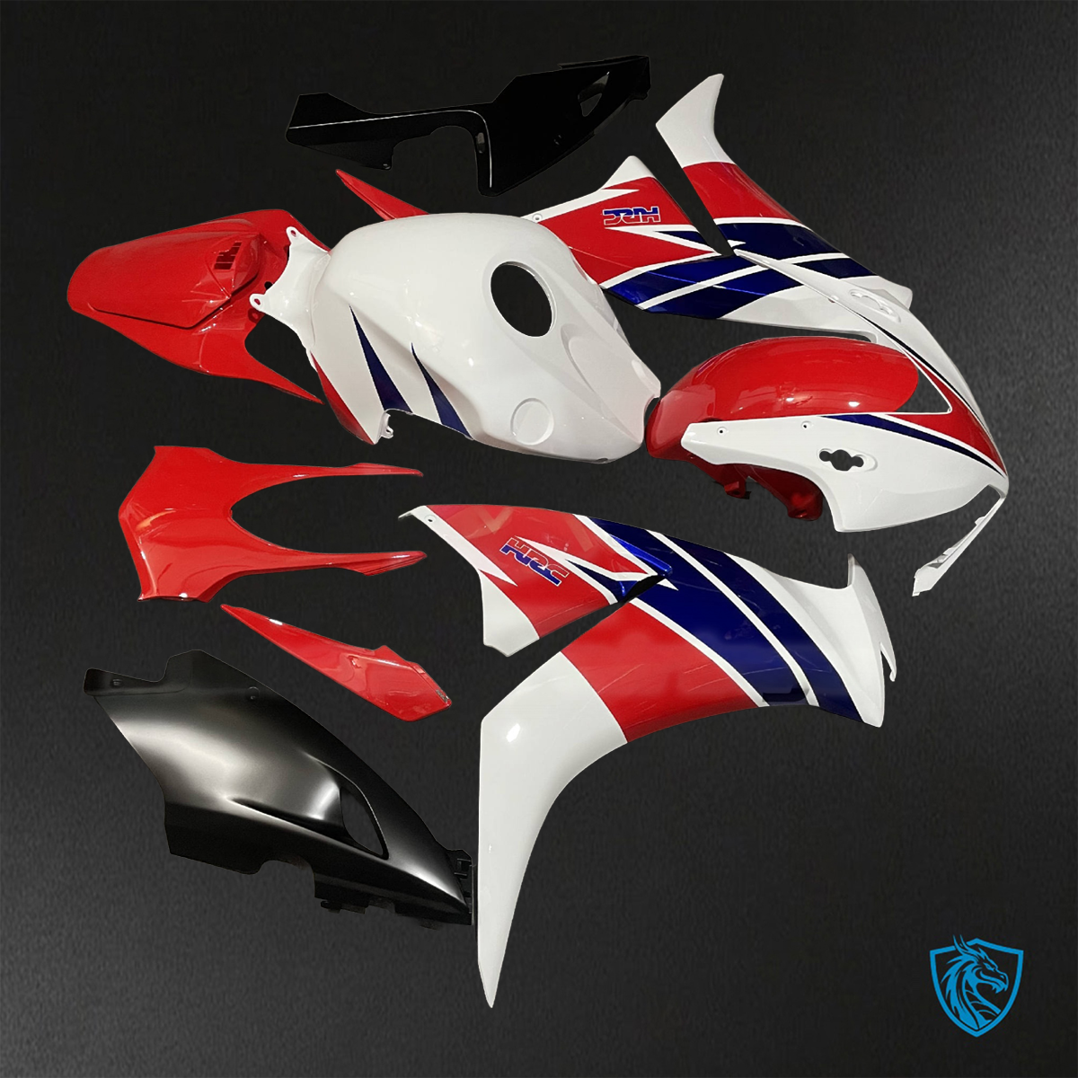 Honda CBR1000RR (2012-2016) White, Red & Blue Fairings Kit - Aftermarket ABS Bodywork