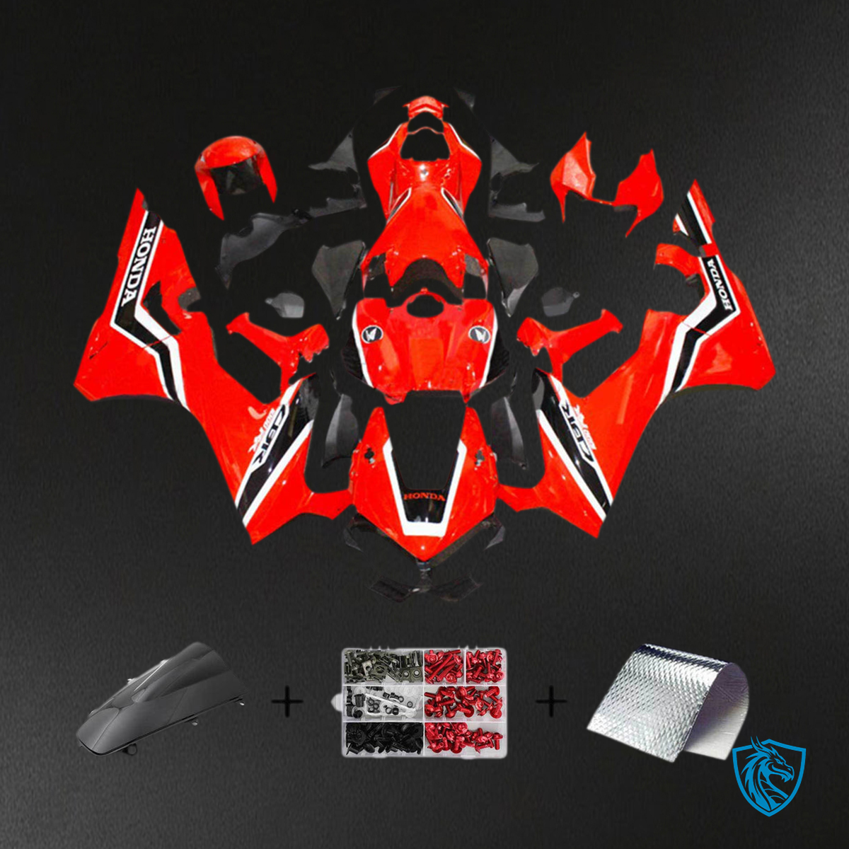 Honda CBR1000RR (2017-2023) Red & White - MERGEment Motorcycle Fairings Kit