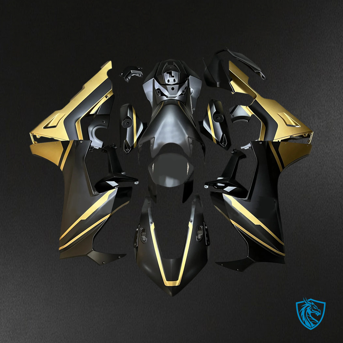 Honda CBR1000RR (2017-2025) Black & Gold - Fairing Kit
