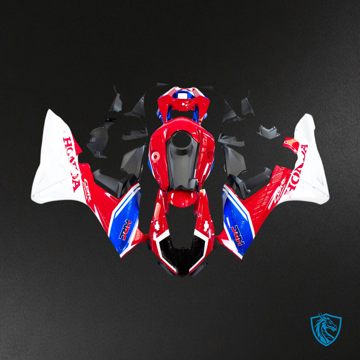 Honda CBR1000RR (2017-2025) Red & White Style2 - Fairing Kit