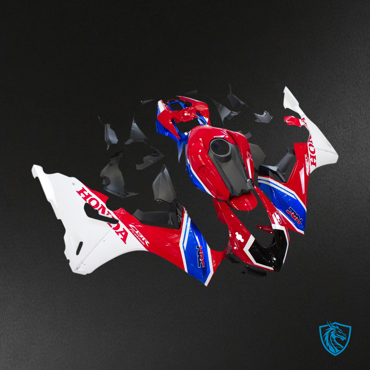 Honda CBR1000RR (2017-2025) Red & White Style2 - Fairing Kit