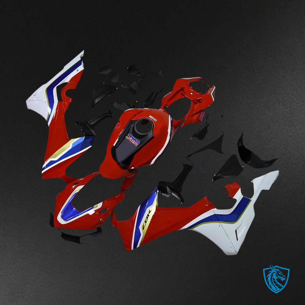 Honda CBR1000RR (2017-2025)  Red & White Style6 - Fairing Kit