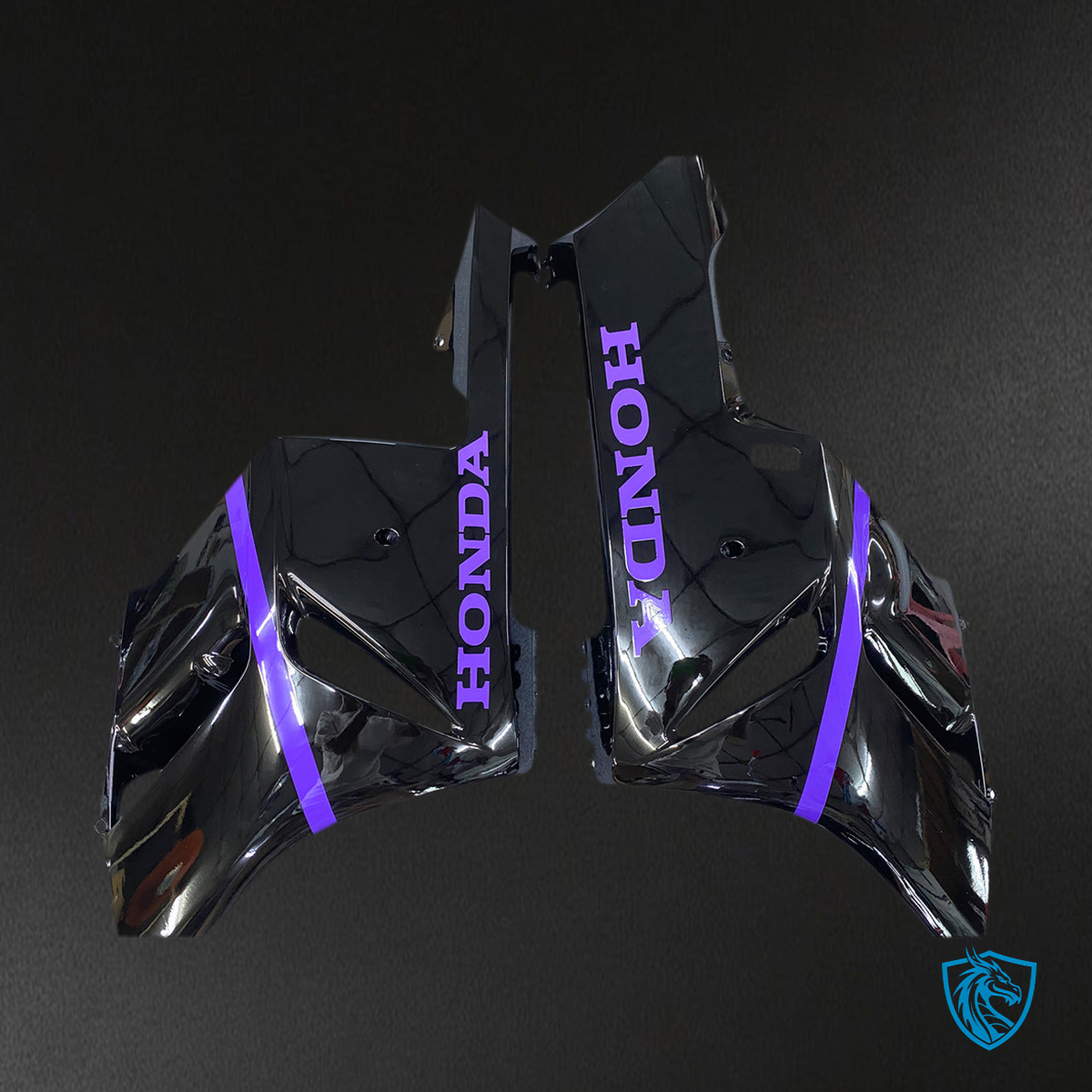 Honda CBR1000RR (2004-2005) Black & Purple - MERGEment Motorcycle Fairings Kit