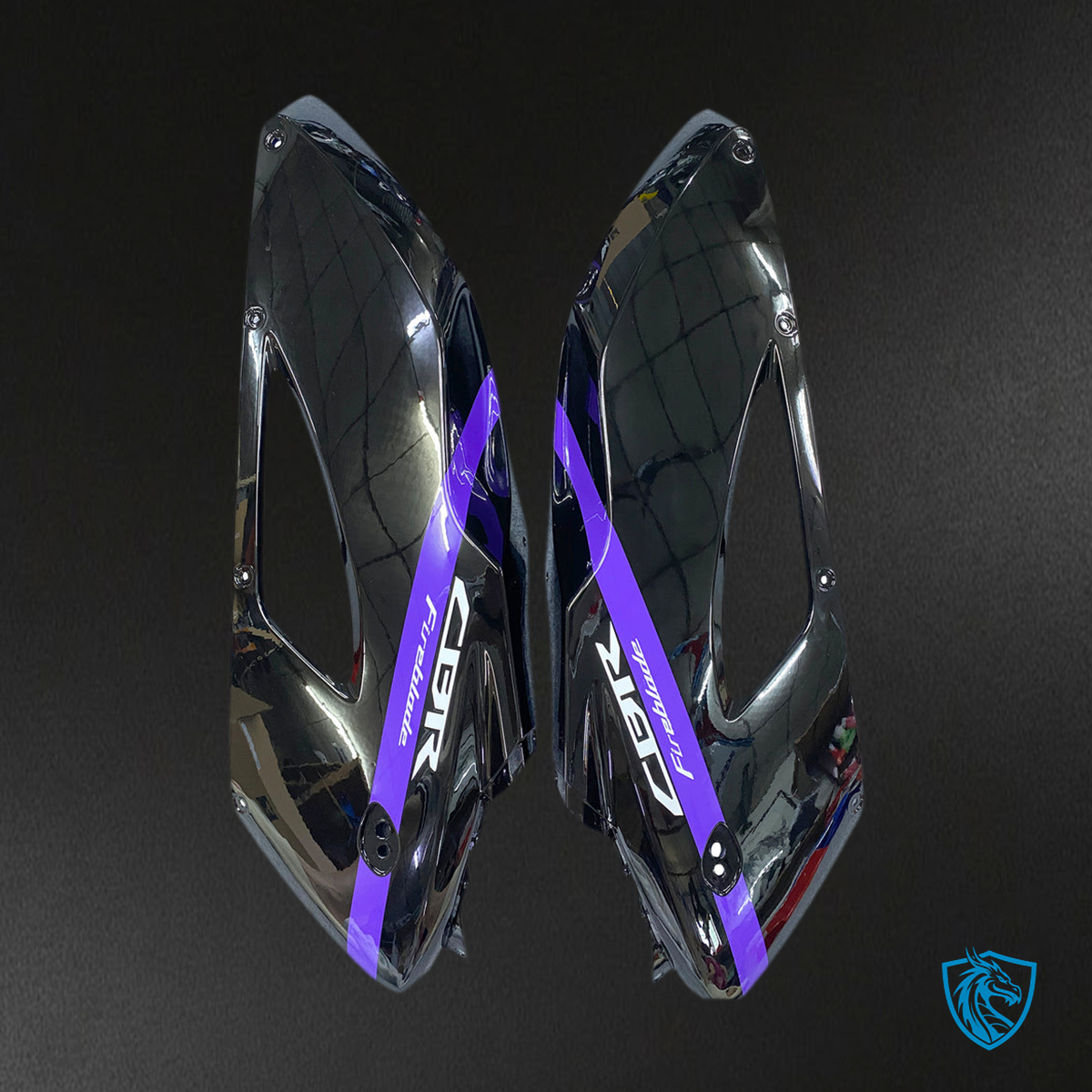 Honda CBR1000RR (2004-2005) Black & Purple - MERGEment Motorcycle Fairings Kit