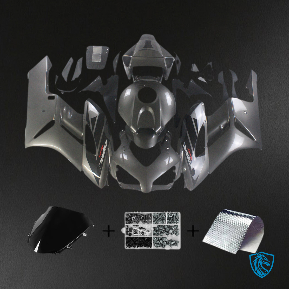 Honda CBR1000RR (2004-2005) Matte Black - Custom ABS Fairing Kit