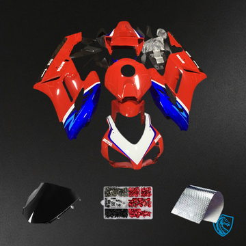 Honda CBR1000RR (2004-2005) Red, Blue & White Fairing Kit - Aftermarket ABS Bodywork