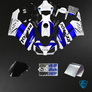 White & Blue