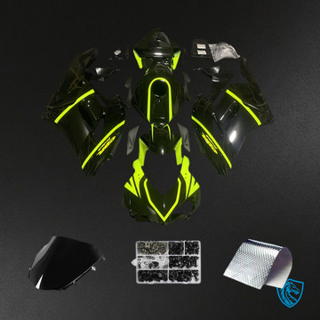 Honda CBR1000RR (2004-2005) Black & Neon Yellow Fairing Kit | ABS Bodywork