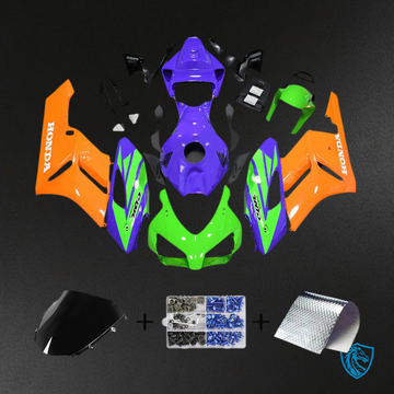 Honda CBR1000RR (2004-2005) Purple, Orange & Green Fairing Kit | ABS Bodywork