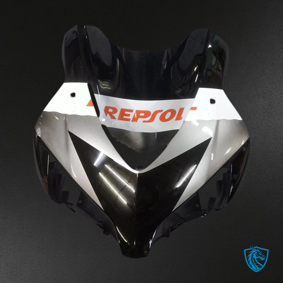 Honda CBR1000RR (2004-2005) Black, Silver & Orange - MERGEment Motorcycle Fairings Kit