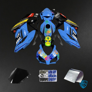 Honda CBR1000RR (2004-2005) Light Blue Shark Fairing Kit - Aftermarket ABS Bodywork