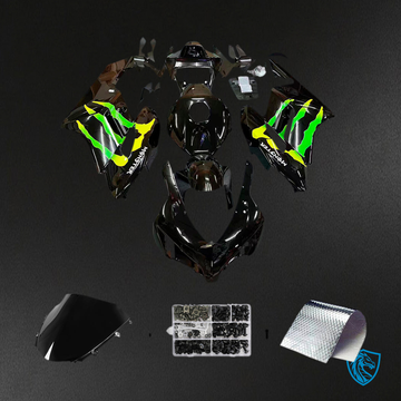 Honda CBR1000RR (2004-2005) Black & Green - MERGEment Motorcycle Fairings Kit