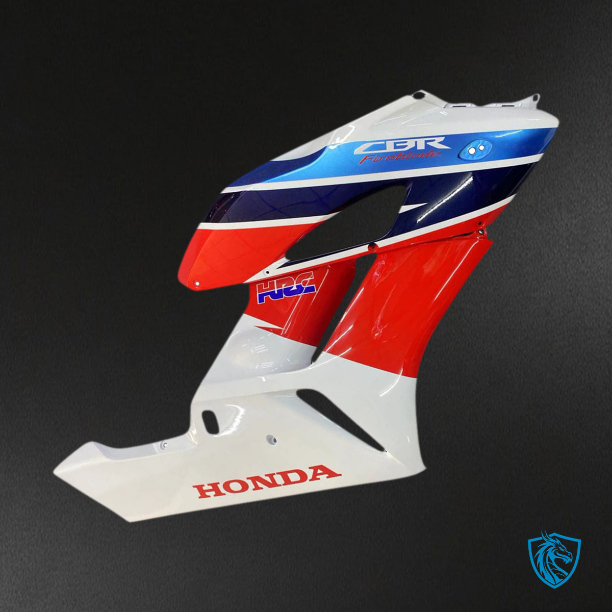 Honda CBR1000RR (2004-2005) White & Red - Custom ABS Fairing Kit