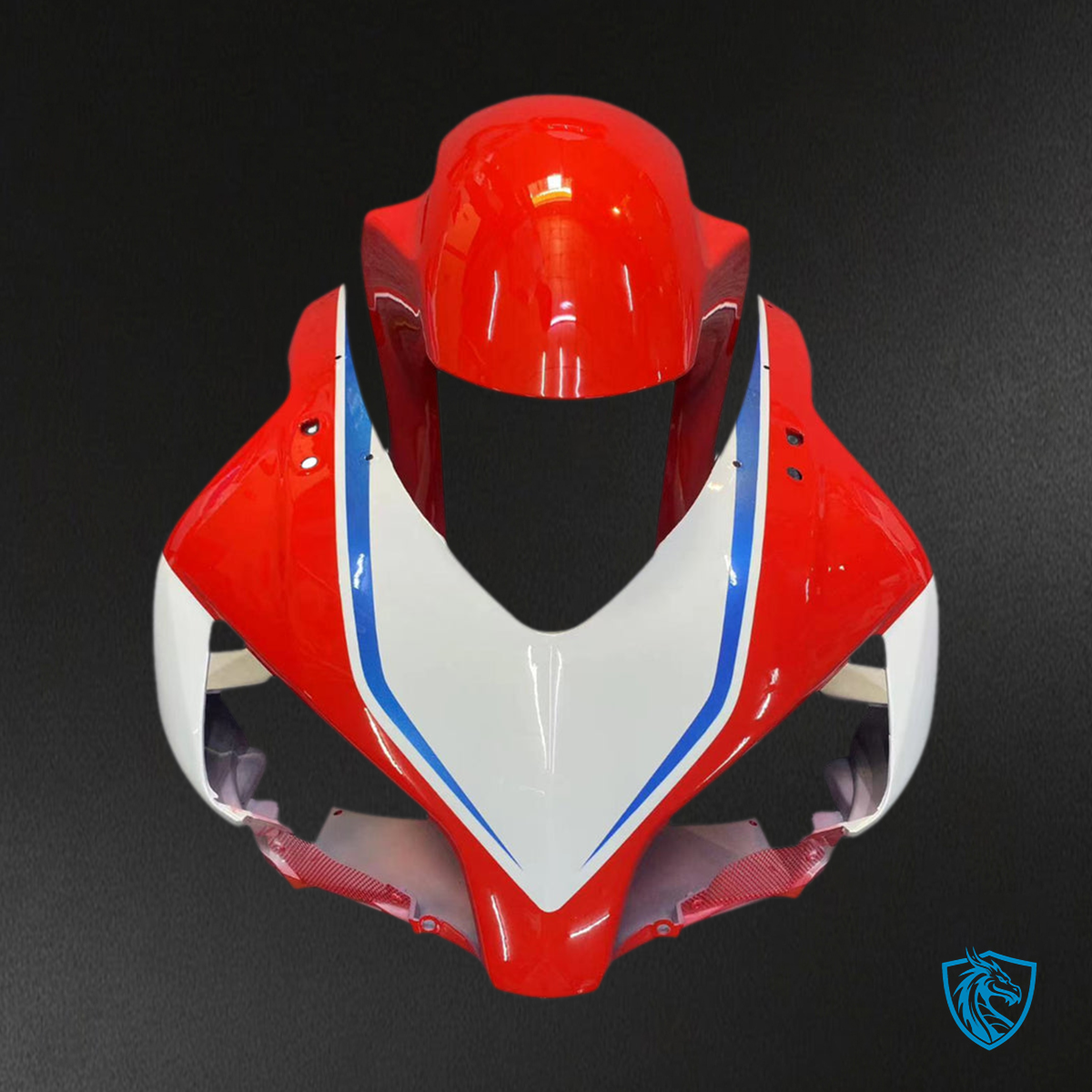 Honda CBR1000RR (2004-2005) White & Red - Custom ABS Fairing Kit