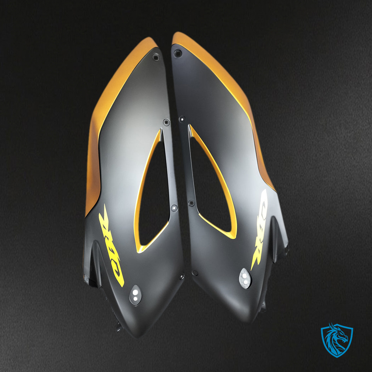 Honda CBR1000RR (2004-2005) Matte Black & Gold Fairing Kit | ABS Bodywork