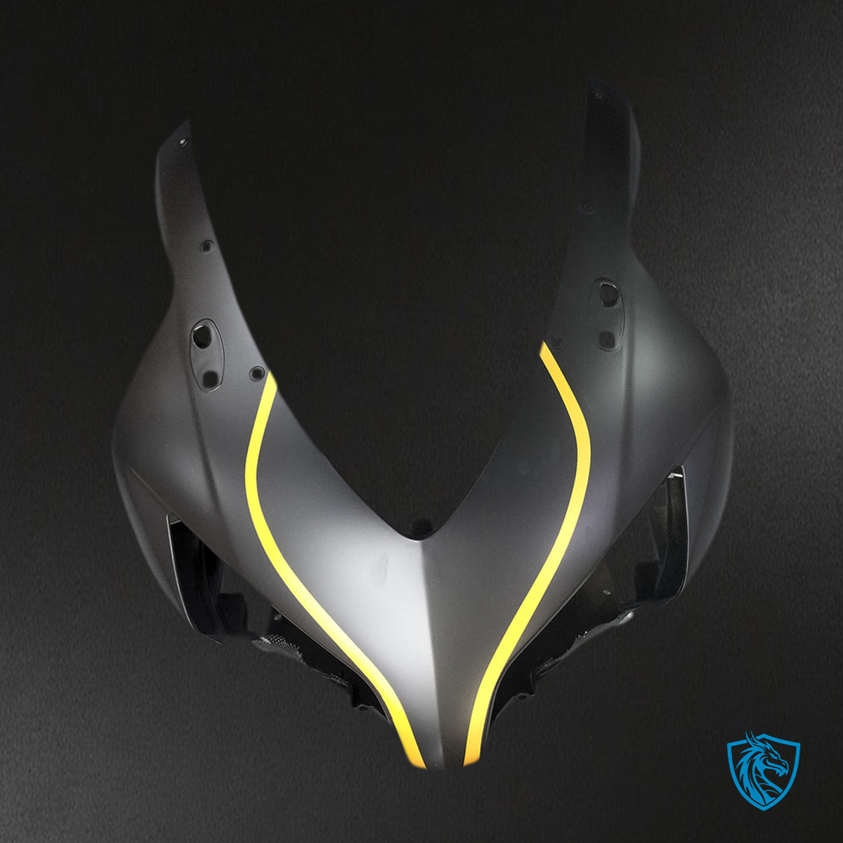 Honda CBR1000RR (2004-2005) Matte Black & Gold Fairing Kit | ABS Bodywork