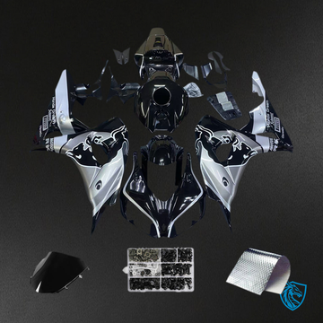 Honda CBR1000RR (2006-2007) Black & Silver - MERGEment Motorcycle Fairings Kit