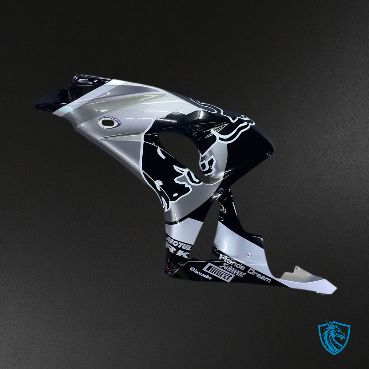 Honda CBR1000RR (2006-2007) Black & Silver - MERGEment Motorcycle Fairings Kit