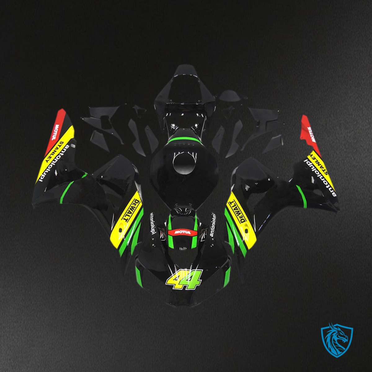 Honda CBR1000RR (2006-2007) Black & Yellow - MERGEment Motorcycle Fairings Kit