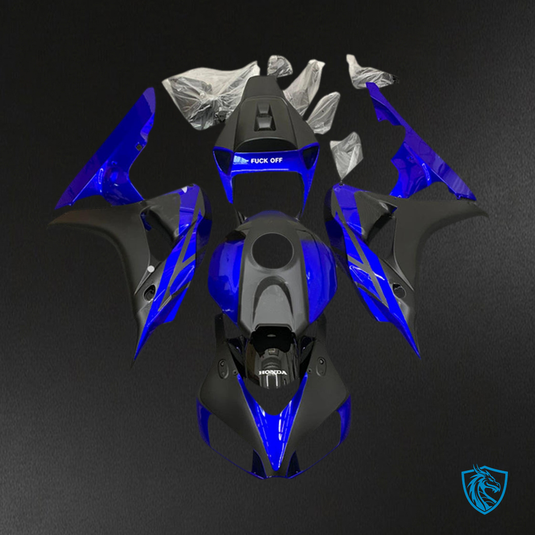 Honda CBR1000RR (2006-2007) Blue & Black - Custom ABS Fairing Kit