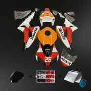 White, Orange & Red