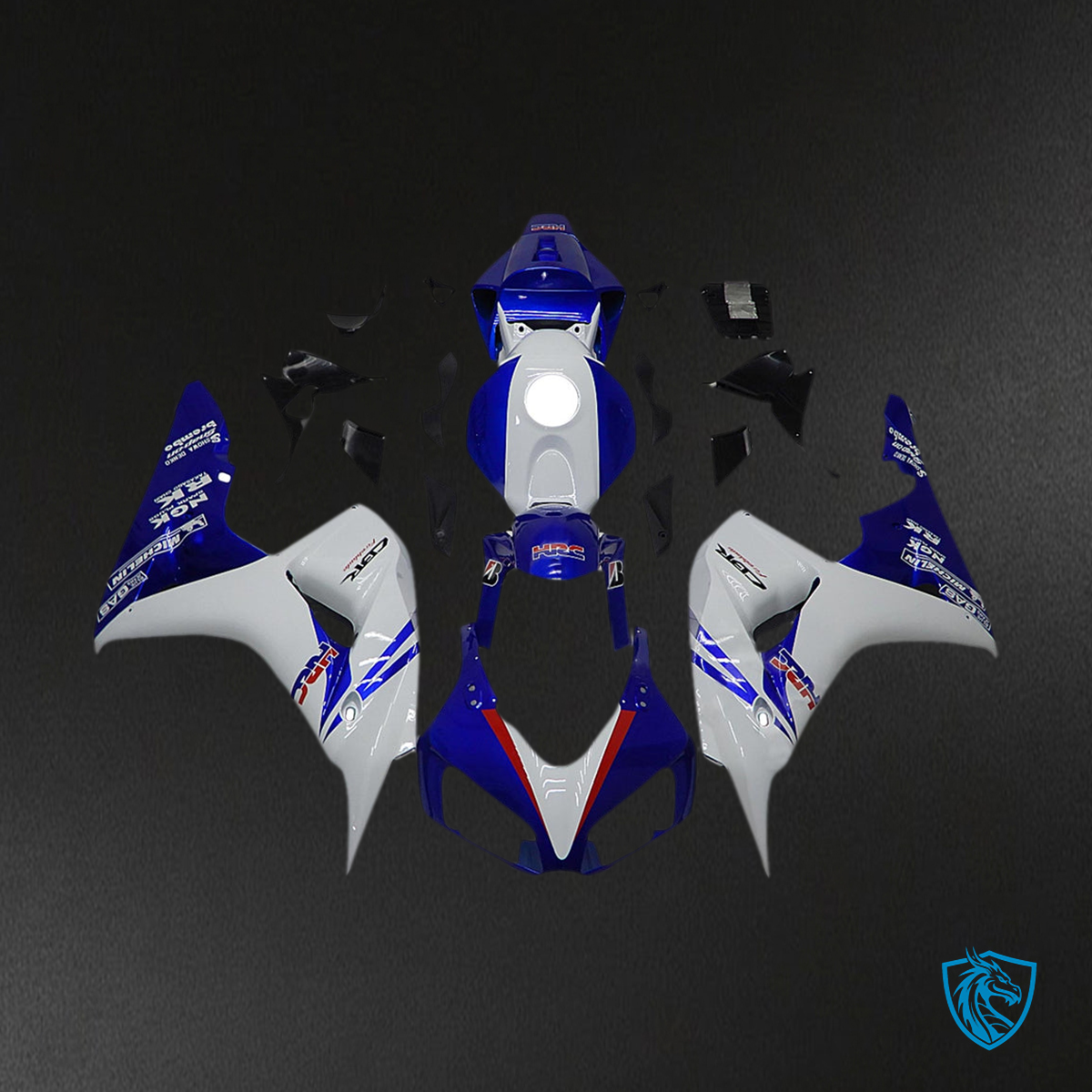 Honda CBR1000RR (2006-2007) White & Blue Fairing Kit | ABS Bodywork