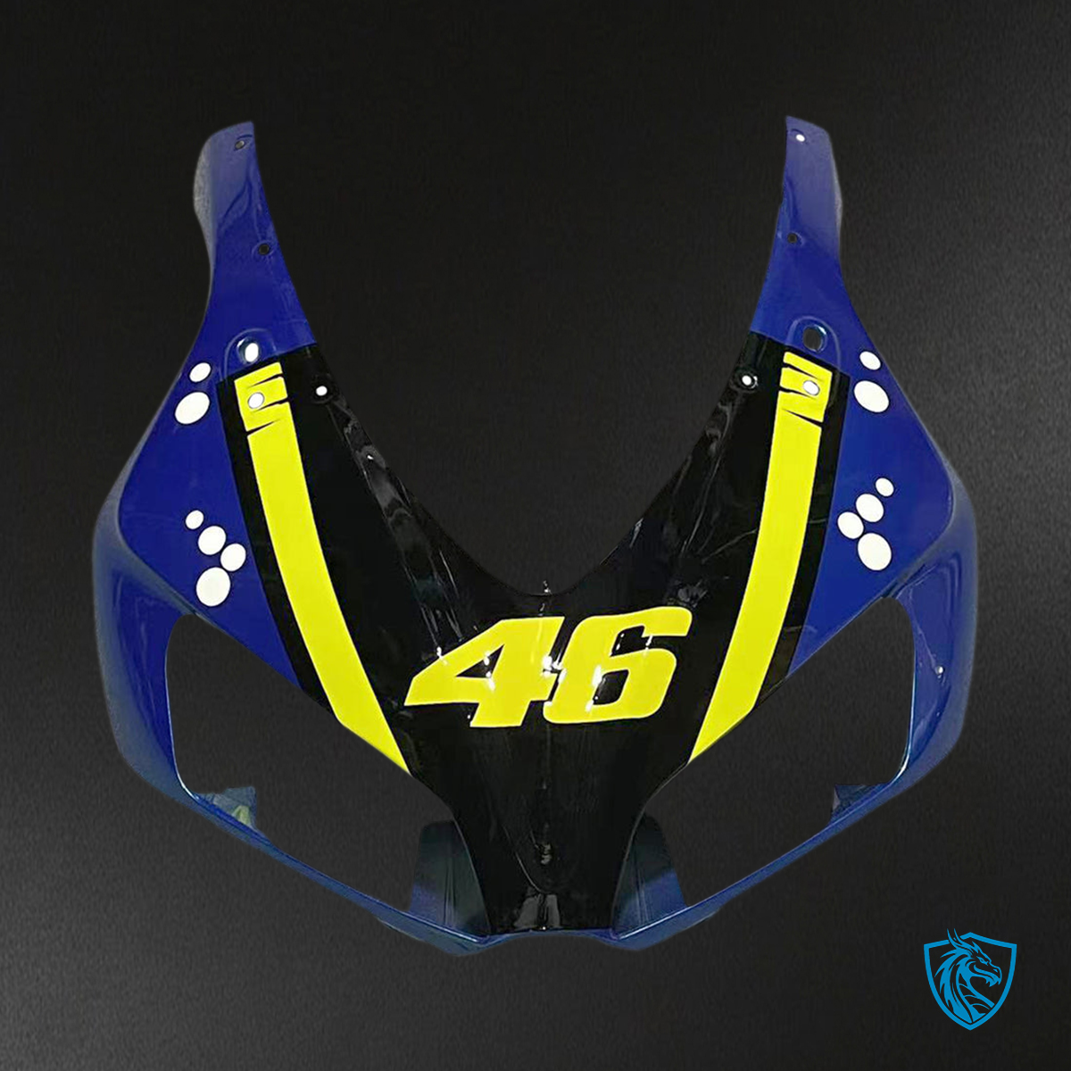 Honda CBR1000RR (2006-2007) Blue, Black & Yellow Shark - Custom ABS Fairing Kit