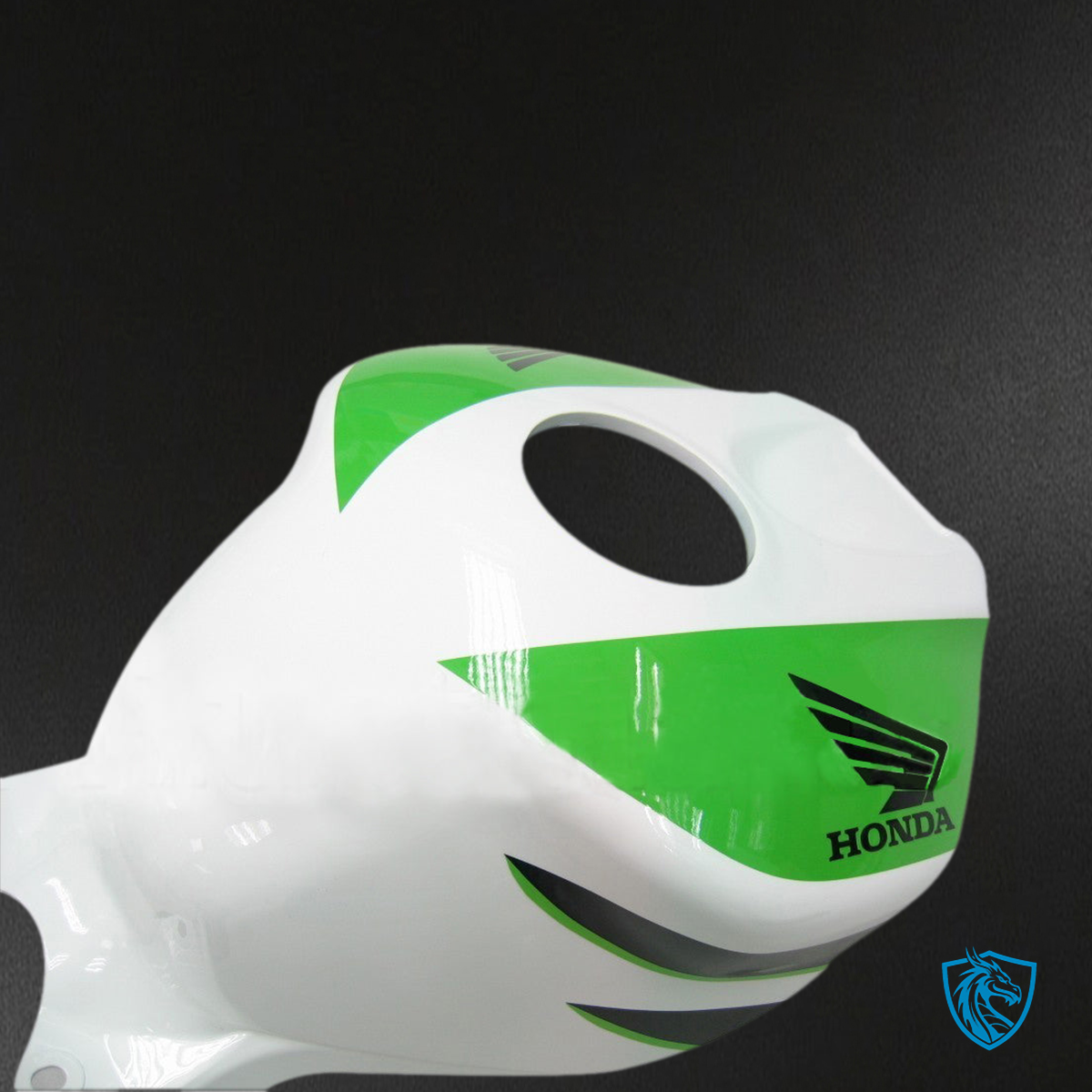 Honda CBR1000RR (2006-2007) White, Green & Black Generic Fairings Kit - Aftermarket ABS Bodywork