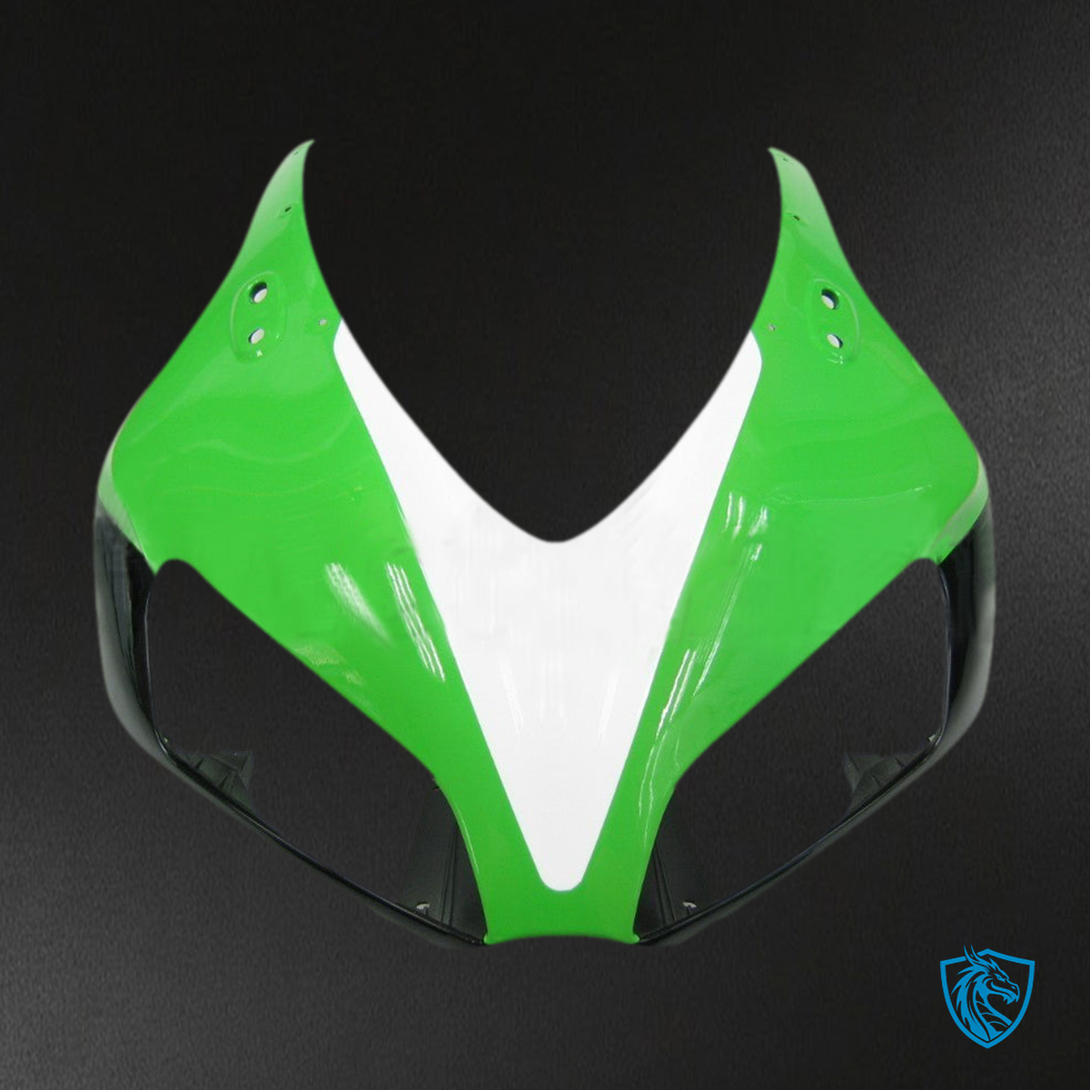 Honda CBR1000RR (2006-2007) White, Green & Black Generic Fairings Kit - Aftermarket ABS Bodywork