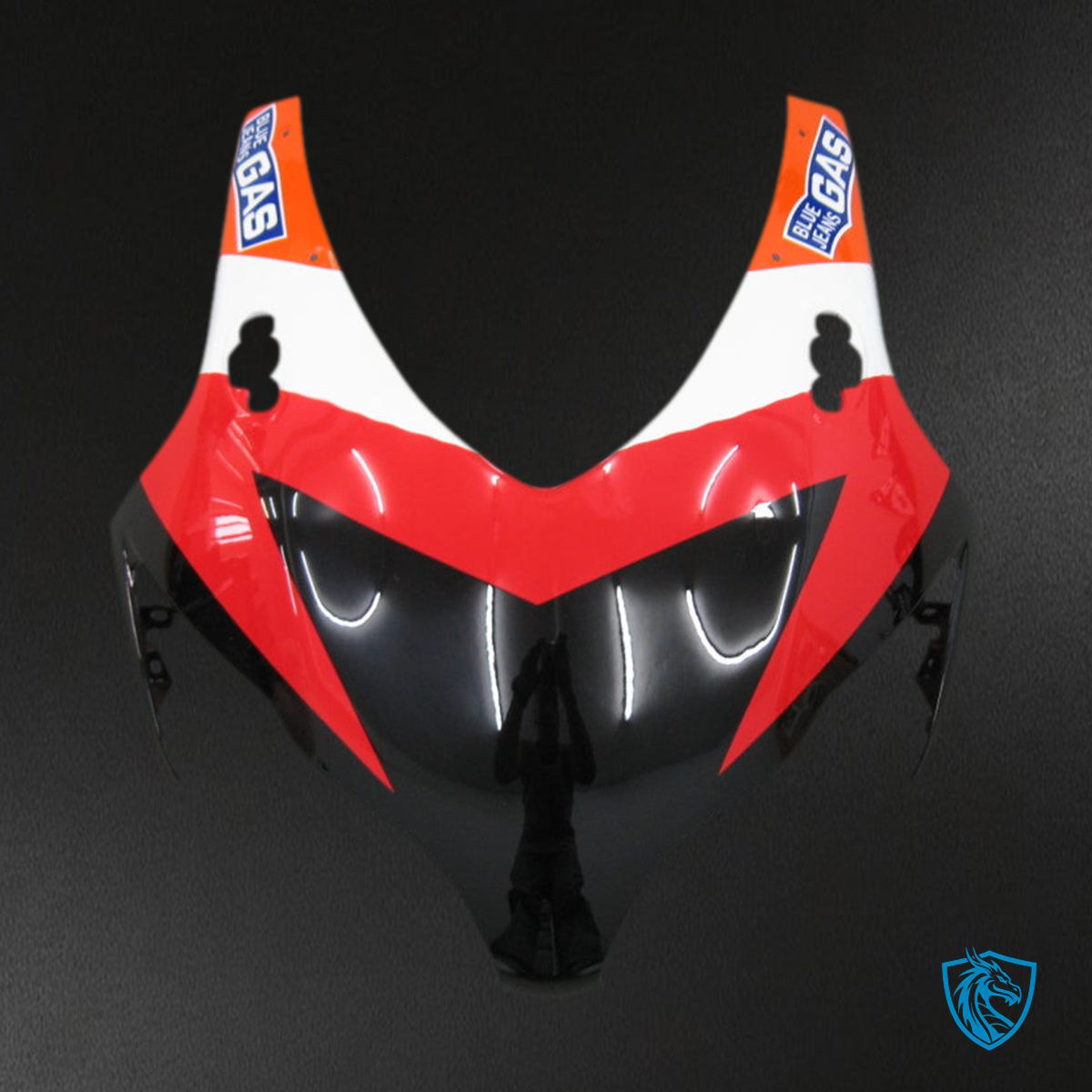 Honda CBR 1000 RR, (2008-2011) Fairings Kit -  Black and Orange - ABS Bodywork