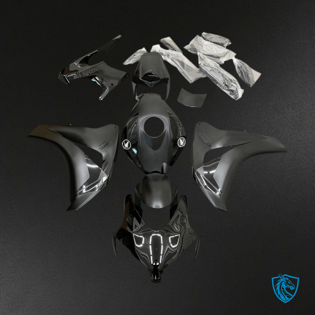 Honda CBR1000RR (2008-2011) Black Fairing Kit | ABS Bodywork
