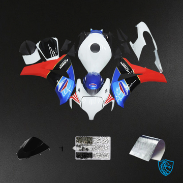 Honda CBR1000RR (2008-2011) White, Red & Blue - MERGEment Motorcycle Fairings Kit