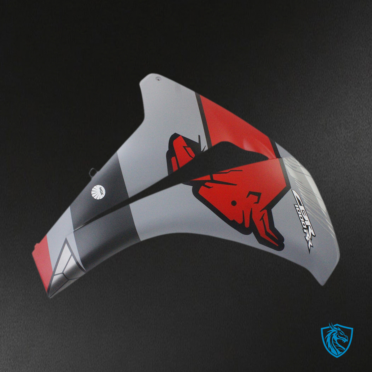 Honda CBR1000RR (2008-2011) Gray, Red & Black - Custom ABS Fairing Kit